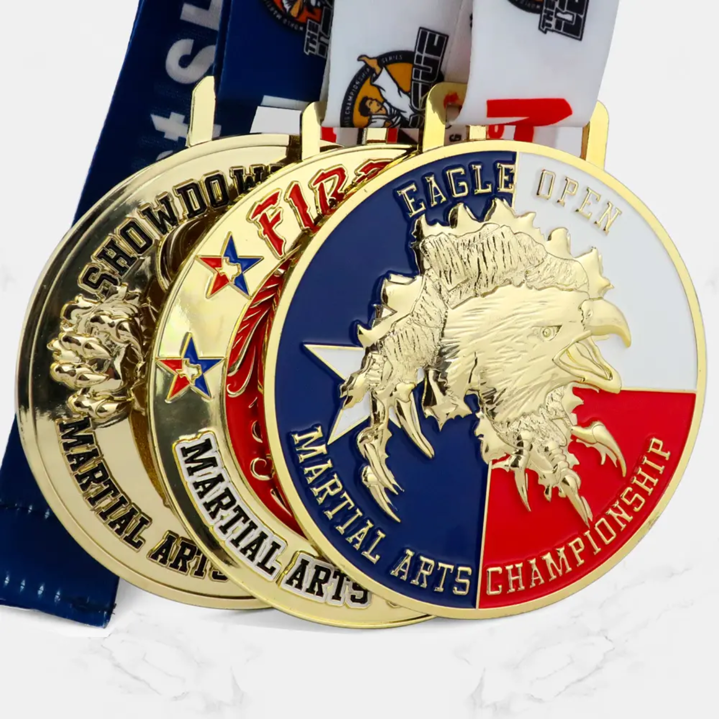 Custom 3d Metal Zinc Alloy logo Round Gold Sports Medals,award Medals With logo