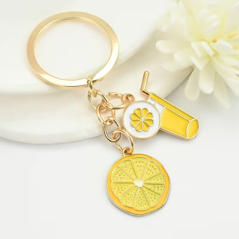 Custom Design Letter Shaped Soft Enamel Metal Keychains Custom Logo/Text Keychain Perfect Gift for Men & Women