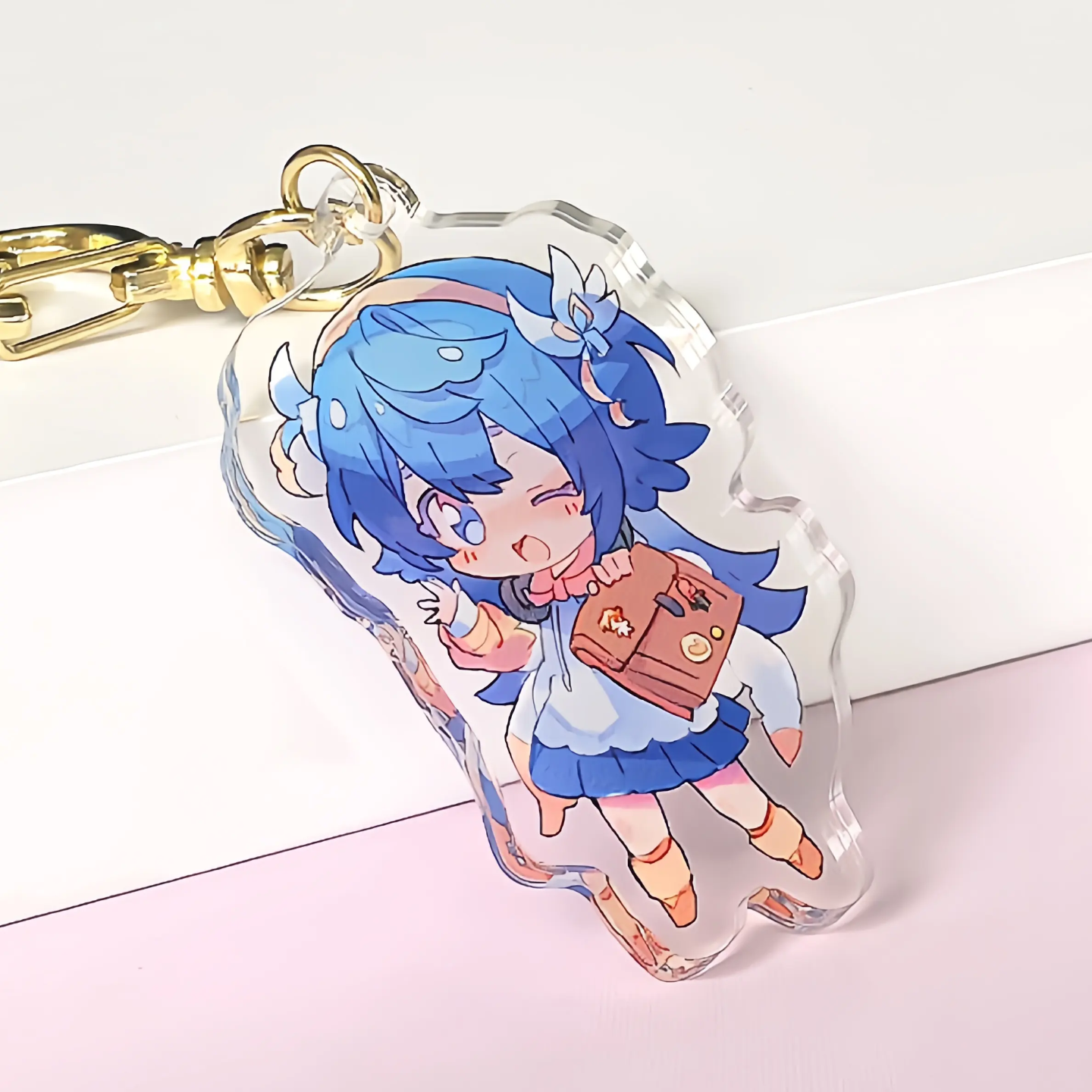 Custom Design Epoxy Resin Cute Shine Acrylic Key Chains Charm Acrylic Gift Make Your Own logo Acrylic Keychains