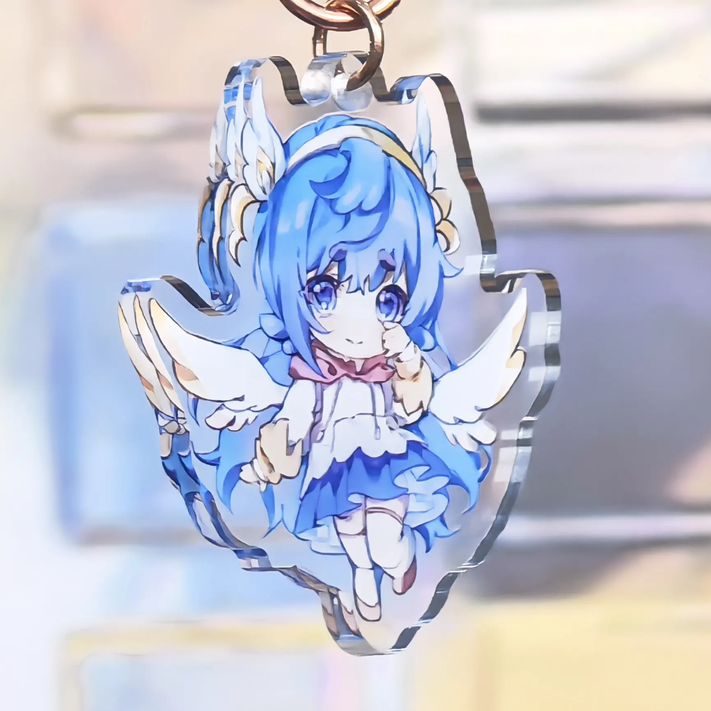Custom Design Epoxy Resin Cute Shine Acrylic Key Chains Charm Acrylic Gift Make Your Own logo Acrylic Keychains