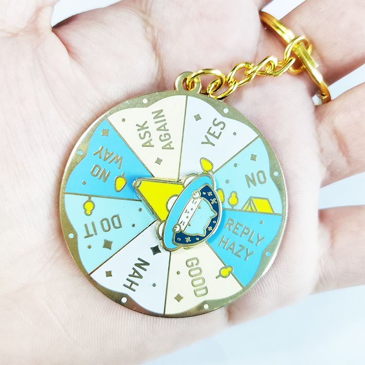 Custom Zinc Alloy Enamel Keychain Science Teacher Cartoon Metal Key Ring Personalized Bag Charm for School Souvenir Promotion