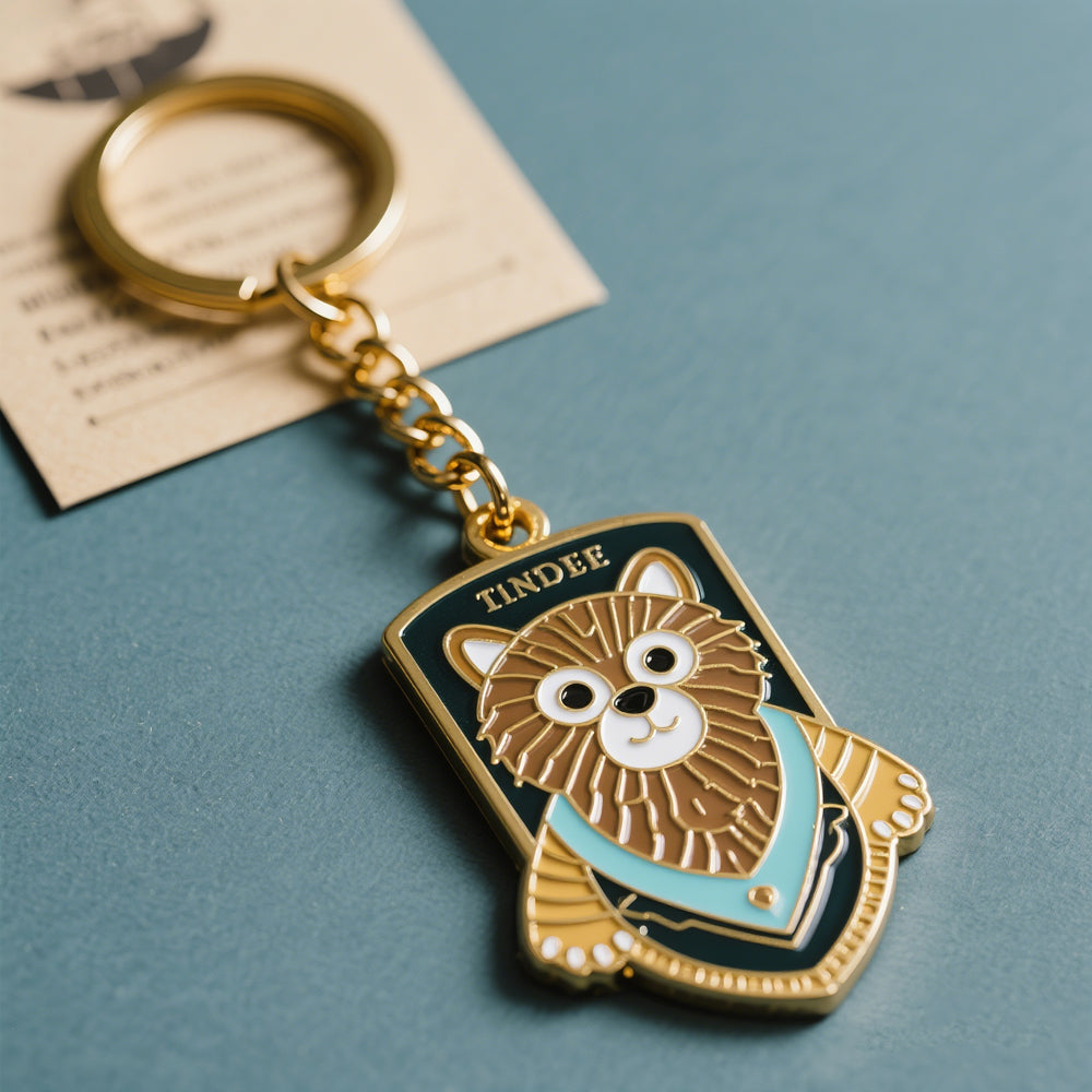 Custom Zinc Alloy Enamel Keychain Science Teacher Cartoon Metal Key Ring Personalized Bag Charm for School Souvenir Promotion