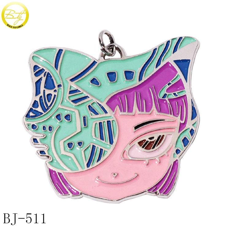 High Quality Keychain Custom Logo Personalized Your Own Enamel Zinc Alloy Metal Cartoon Keyring Custom Logo Design