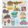Custom Fridge Magnet Maker Custom Logo Souvenir Sticker Metal City Gifts Magnetic Refrigerator Magnet for Touris Souvenir