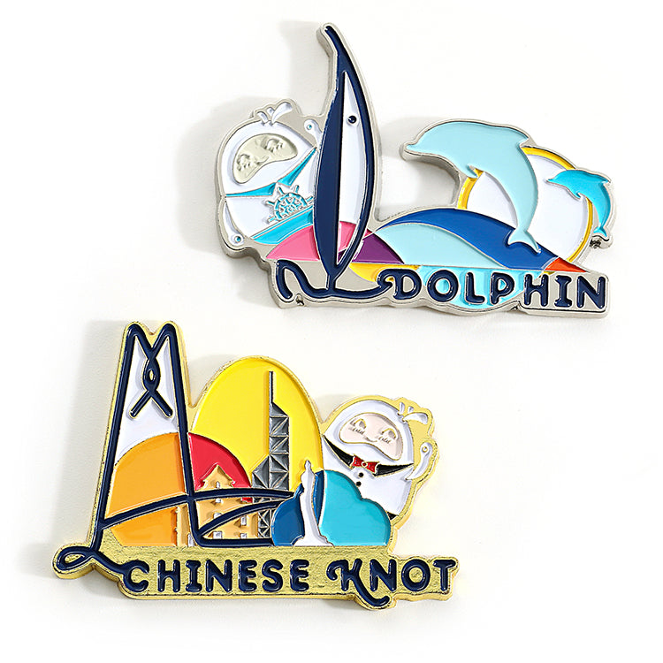 Custom Fridge Magnet Maker Custom Logo Souvenir Sticker Metal City Gifts Magnetic Refrigerator Magnet for Touris Souvenir